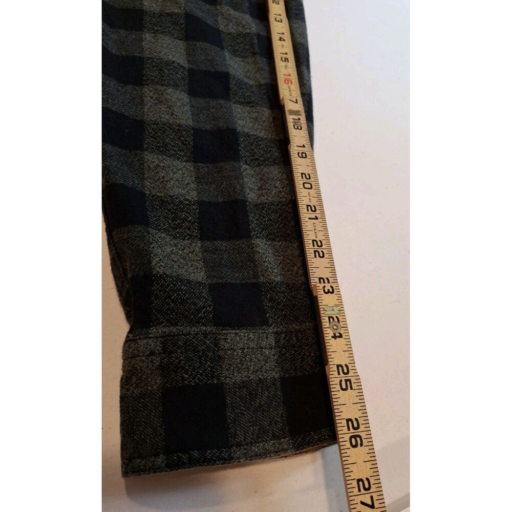Dubinik Shirt Mens Sz XXL Green/Black Customized Version Plaid Flannel Flip Cuff - Picture 11 of 12